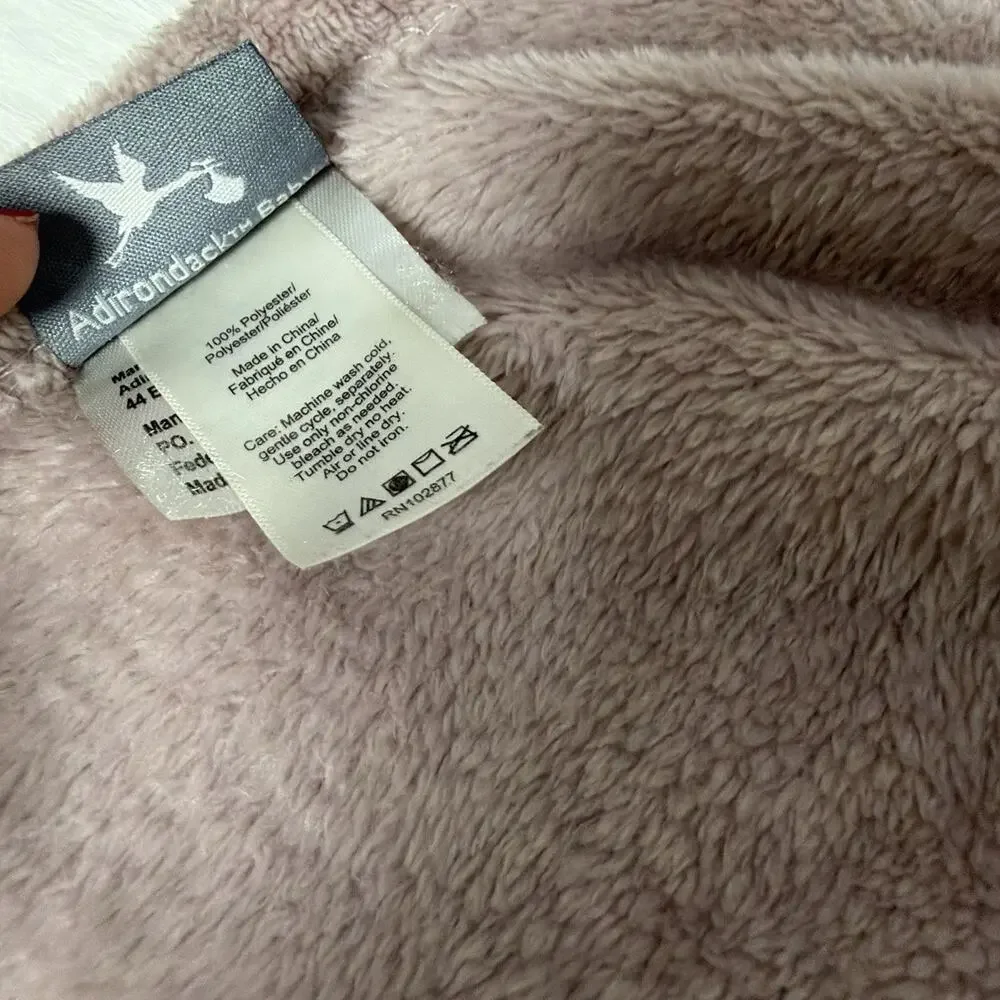 Adirondack Baby Blanket Silver Hearts Rose Pink Security 30